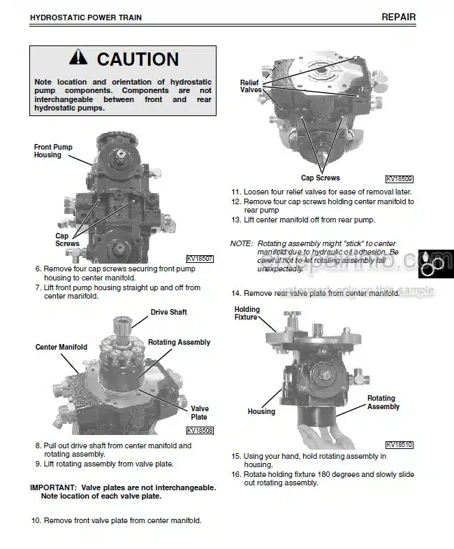 Photo 9 - John Deere 240 250 Technical Manual Skid Steer TM1747