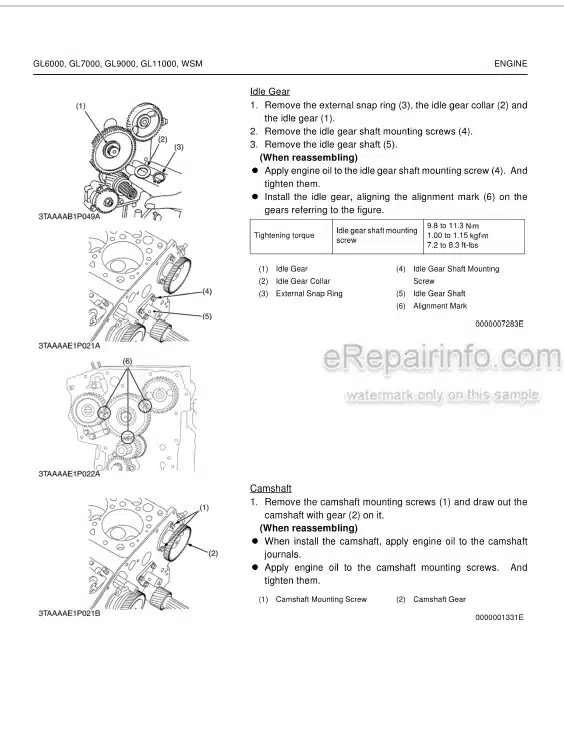 Photo 10 - Kubota GL6000 GL7000 GL9000 GL11000 Workshop Manual Diesel Generator 9Y011-02691