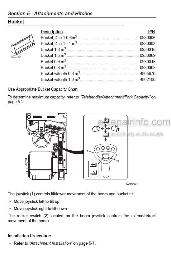 Photo 4 - Deutz-Fahr Agrovector 26.6LP 26.6 30.7 Operation And Safety Manual Telescopic Handler