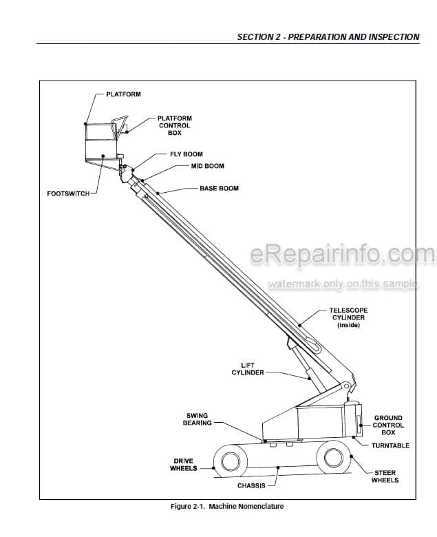 Photo 3 - JLG 100HX 100HX-10 110HX Operators And Safety Manual Boom Lift