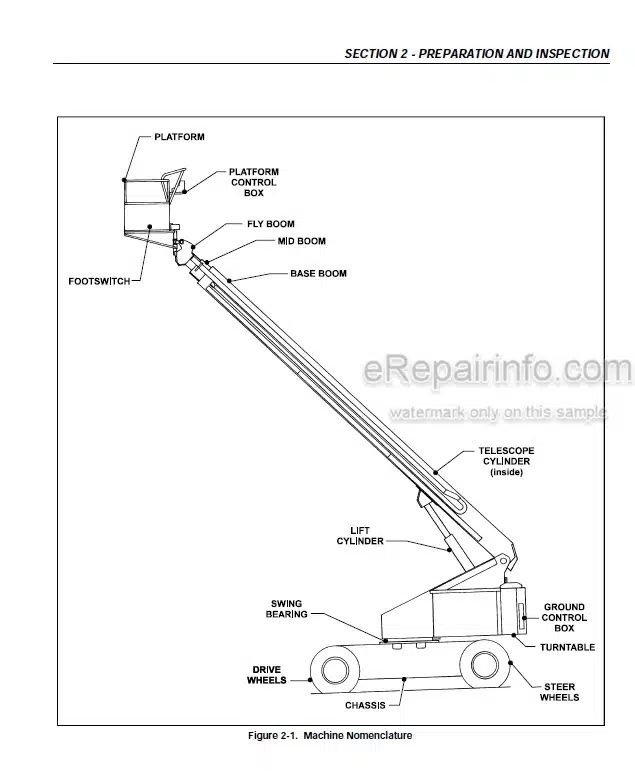 Photo 3 - JLG 100HX 100HX-10 110HX Operators And Safety Manual Boom Lift