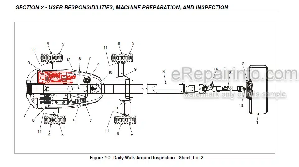 Photo 3 - JLG 1100SB Operation And Safety Manual Boom Lift 3121264