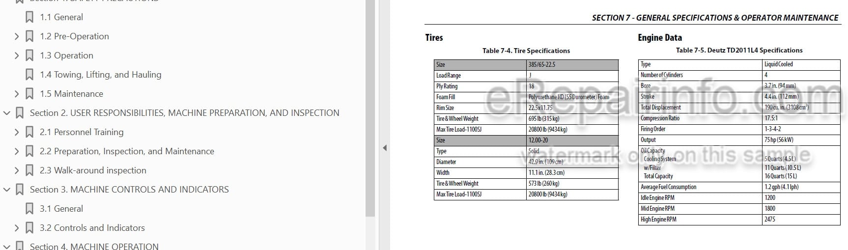 Photo 3 - JLG 1100SJ PVC2001 Operation And Safety Manual Boom Lift