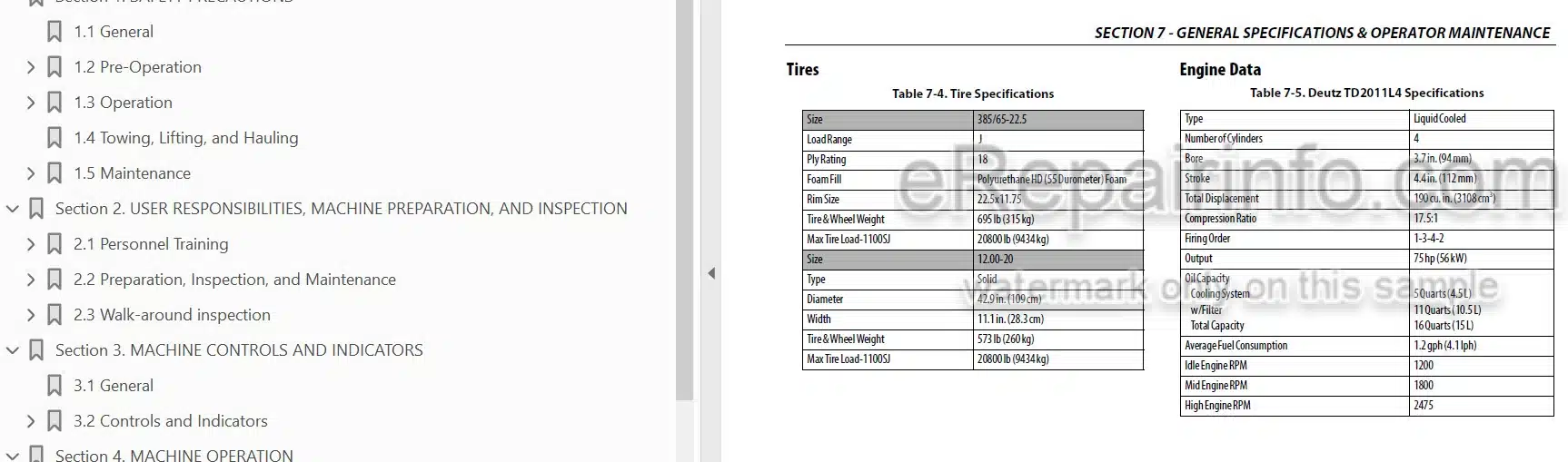 Photo 3 - JLG 1100SJ PVC2001 Operation And Safety Manual Boom Lift