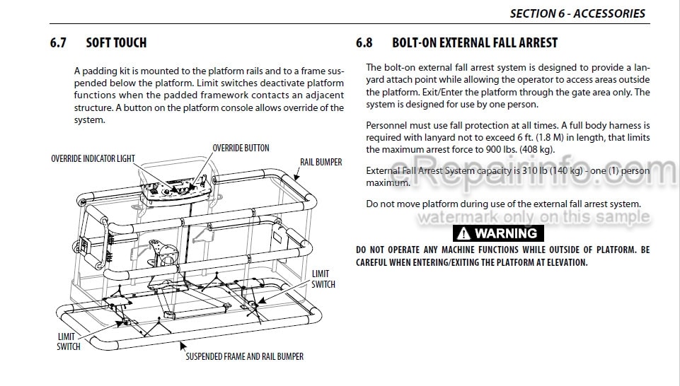 Photo 1 - JLG 1250AJP Operation And Safety Manual Boom Lift