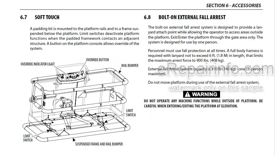 Photo 1 - JLG 1250AJP Operation And Safety Manual Boom Lift