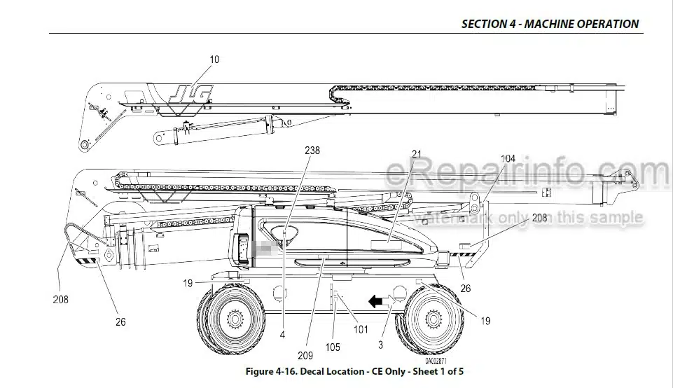 Photo 5 - JLG 1500AJP Operation And Safety Manual Boom Lift