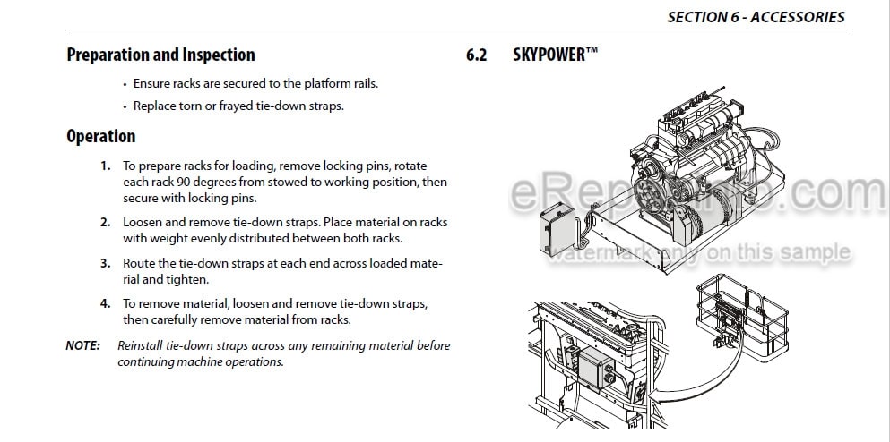 Photo 4 - JLG 24RS 24RSJ Operation And Safety Manual Boom Lift
