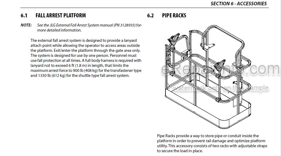 Photo 4 - JLG 400SC 460SJC PVC2007 Operation And Safety Manual Boom Lift