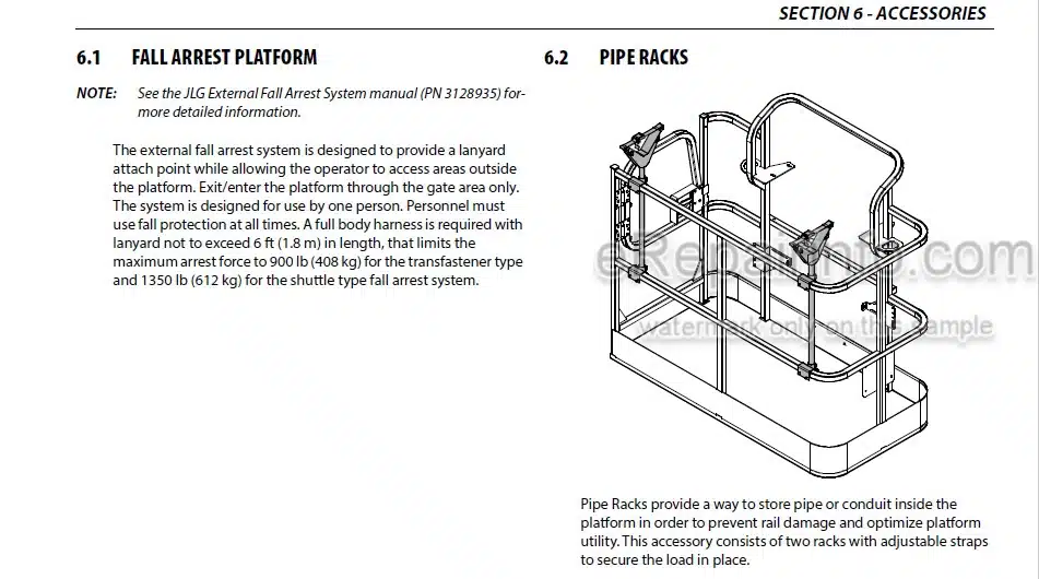 Photo 4 - JLG 400SC 460SJC PVC2007 Operation And Safety Manual Boom Lift