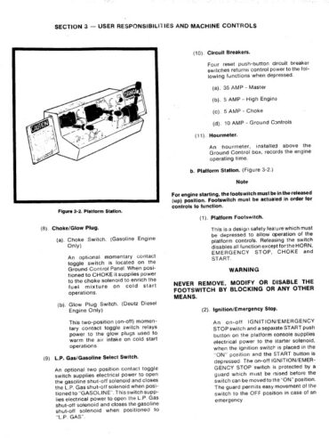 Photo 2 - JLG 40HT Operators And Safety Manual Boom Lift 3120242