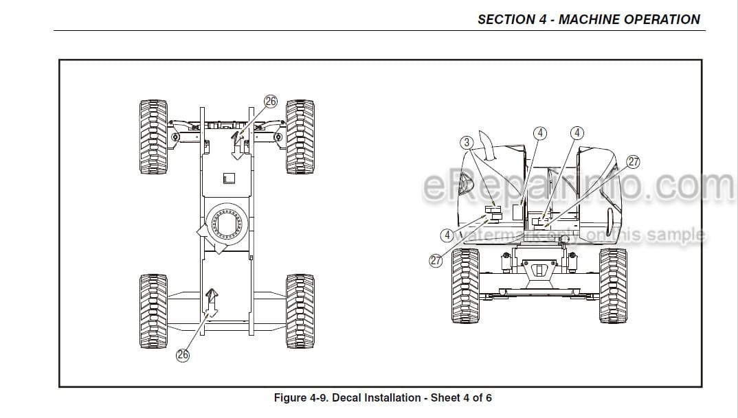 Photo 5 - JLG 450A 450AJ Operators And Safety Manual Boom Lift SN1