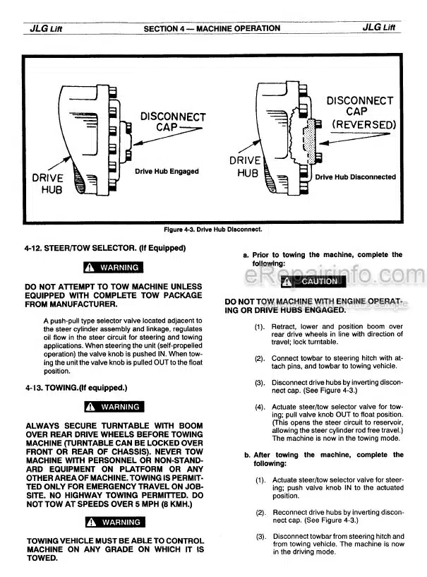 Photo 4 - JLG 45HA Operators And Safety Manual Boom Lift 3120624