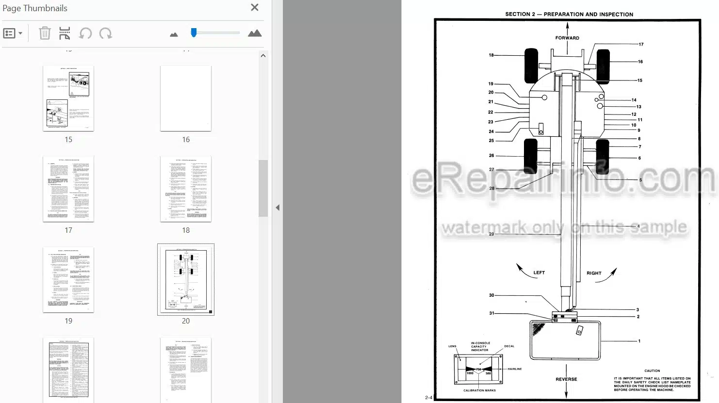 Photo 3 - JLG 50HT Operating And Safety Manual Boom Lift 3120287