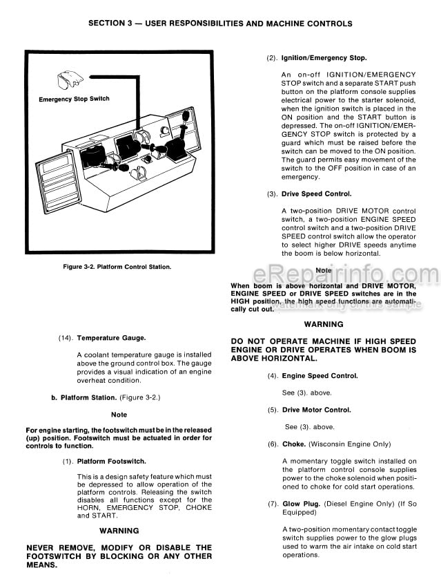 Photo 1 - JLG 50H Operators And Safety Manual Boom Lift 3120294