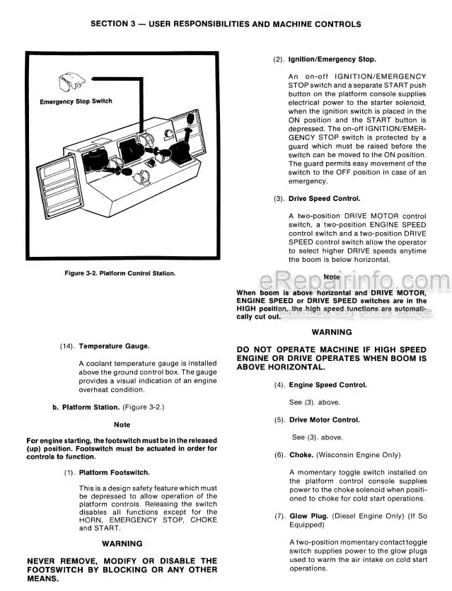 Photo 1 - JLG 50H Operators And Safety Manual Boom Lift 3120294