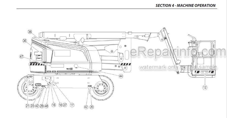 Photo 9 - JLG 520AJ Operation And Safety Manual Boom Lift
