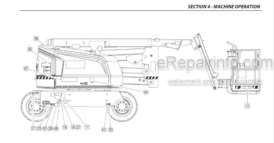 Photo 9 - JLG 520AJ Operation And Safety Manual Boom Lift