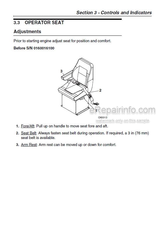 Photo 4 - JLG 534D-9 534D-10 Operation And Safety Manual Telehandler 31200169