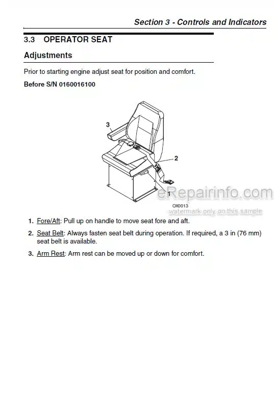 Photo 4 - JLG 534D-9 534D-10 Operation And Safety Manual Telehandler 31200169