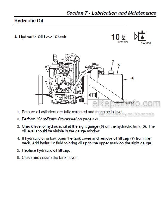 Photo 12 - JLG 544D-10 Operation And Safety Manual Telehandler 31200172