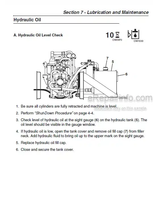 Photo 6 - JLG 534D-9 534D-10 Operation And Safety Manual Telehandler 31200169