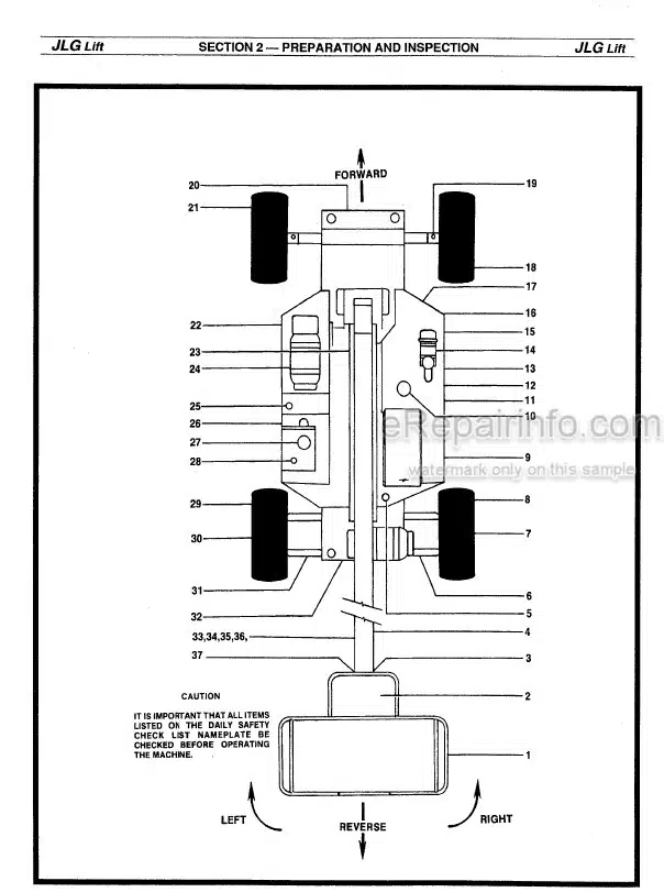 Photo 6 - JLG 60H 70H Operators And Safety Manual Boom Lift 3120629