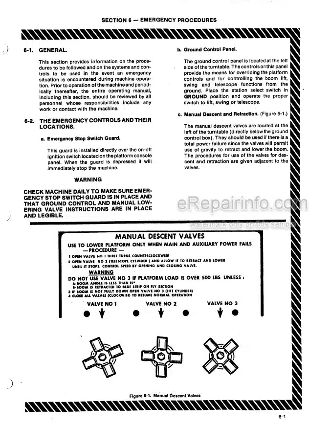 Photo 4 - JLG 60HT Operators And Safety Manual Boom Lift 3120256