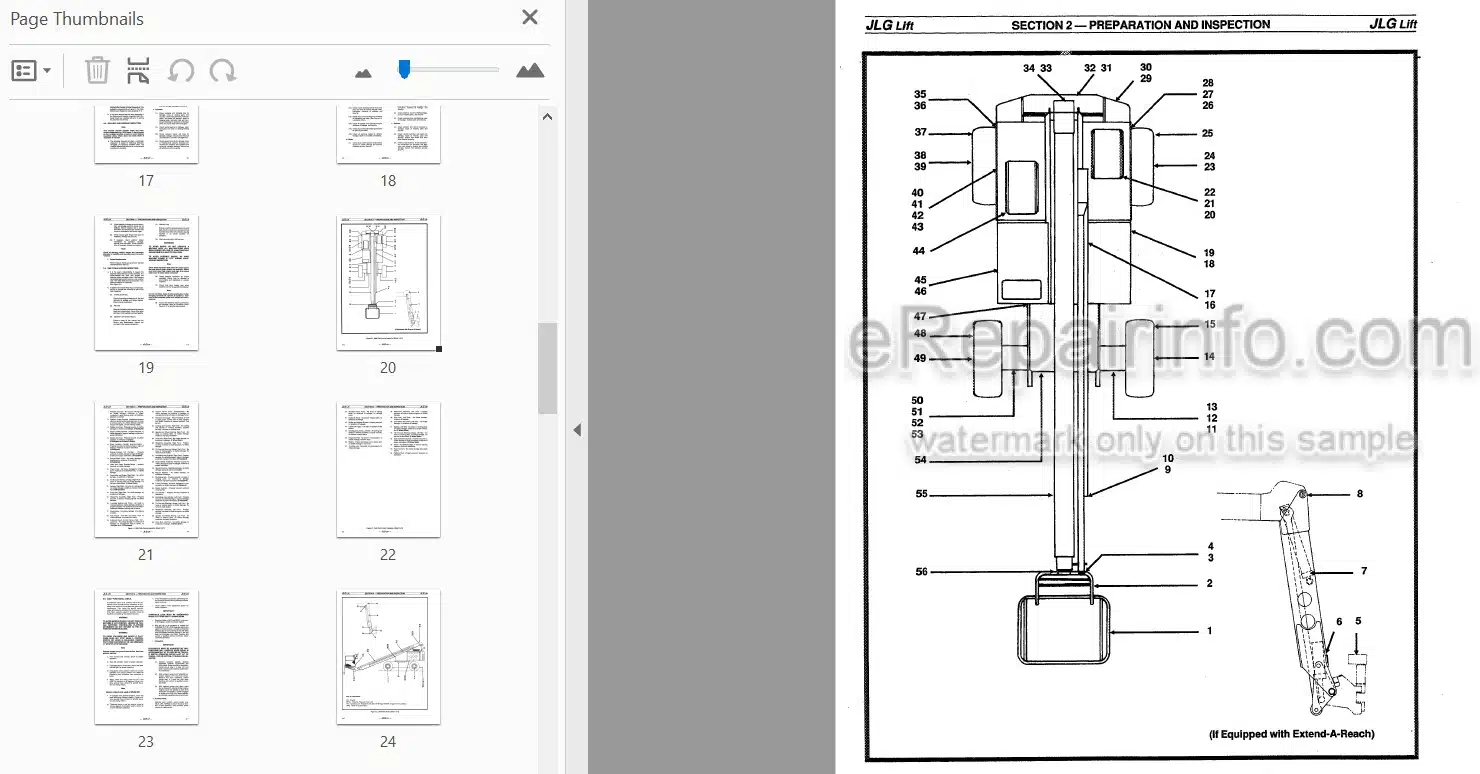 Photo 4 - JLG 60H 70H Operators And Safety Manual Boom Lift 3120629