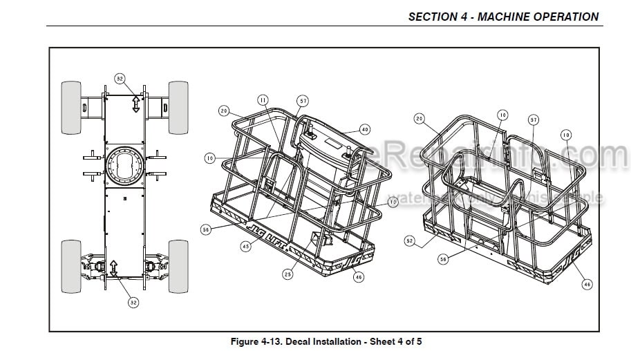 Photo 4 - JLG 740AJ Operation And Safety Manual Boom Lift