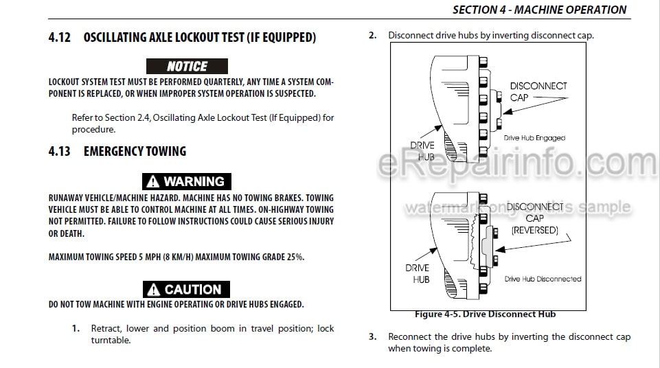 Photo 4 - JLG 800S 860SJ PVC2007 Operation And Safety Manual Boom Lift