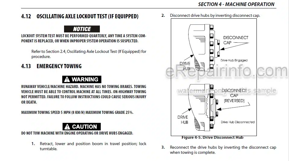 Photo 4 - JLG 800S 860SJ PVC2007 Operation And Safety Manual Boom Lift