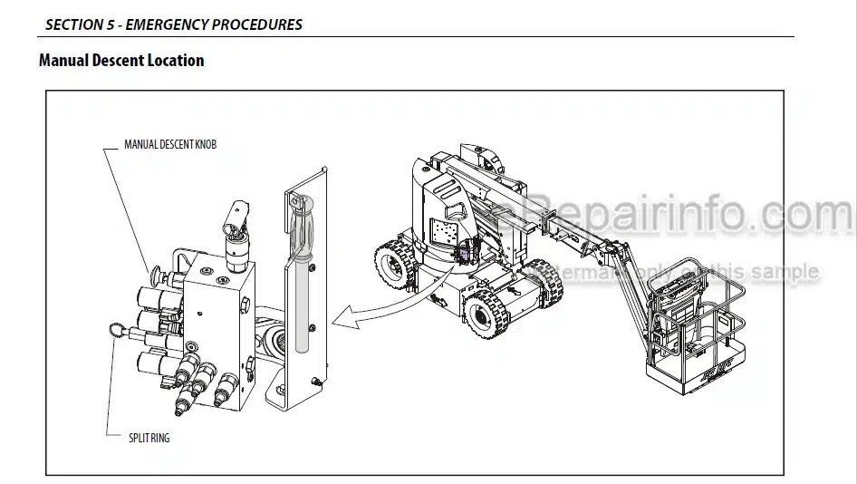 Photo 2 - JLG E300AJ E300AJP PVC2001 Operation And Safety Manual Boom Lift