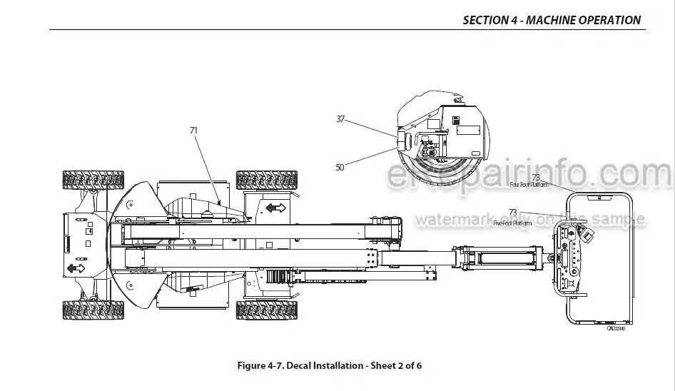 Photo 4 - JLG E400A E400AJP Narrow PVC2001 Operation And Safety Manual Boom Lift