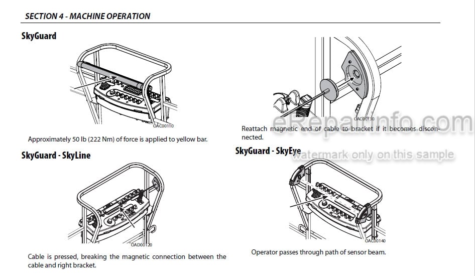 Photo 4 - JLG E450AJ PVC2001 Operation And Safety Manual Boom Lift