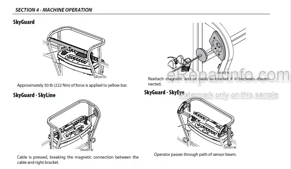 Photo 4 - JLG E450AJ PVC2001 Operation And Safety Manual Boom Lift