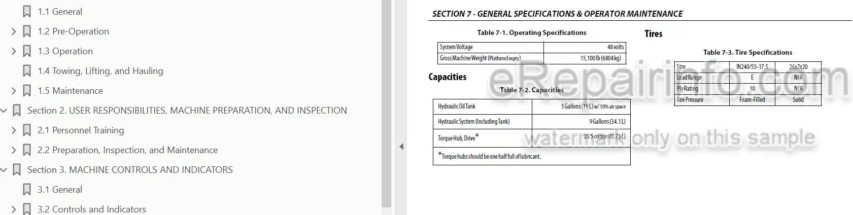 Photo 3 - JLG E450AJ PVC2007 Operation And Safety Manual Boom Lift