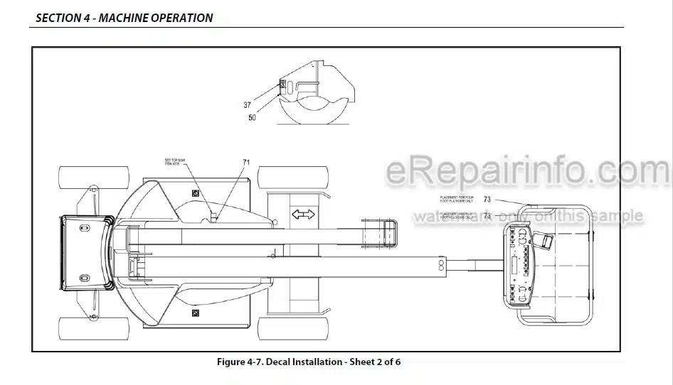 Photo 4 - JLG E450A E450AJ M450AJ Operation And Safety Manual Boom Lift SN2