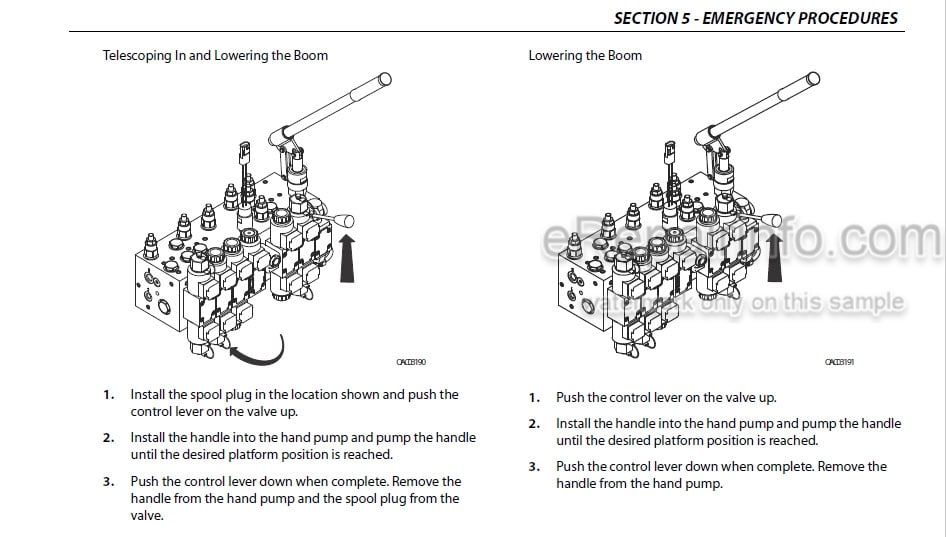 Photo 2 - JLG EC600SJ H600SJ EC600SJP H600SJP PVC2001 Operation And Safety Manual Boom Lift