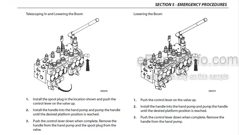 Photo 2 - JLG EC600SJ H600SJ EC600SJP H600SJP PVC2001 Operation And Safety Manual Boom Lift