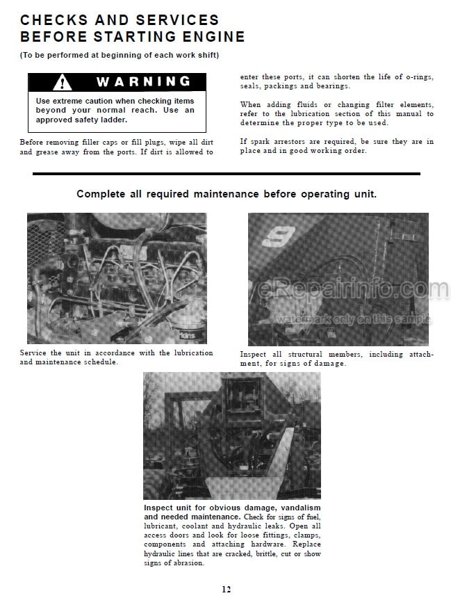 Photo 3 - JLG Gradall 534B-9 Operation And Lubrication Manual Telehandler 9103-4314