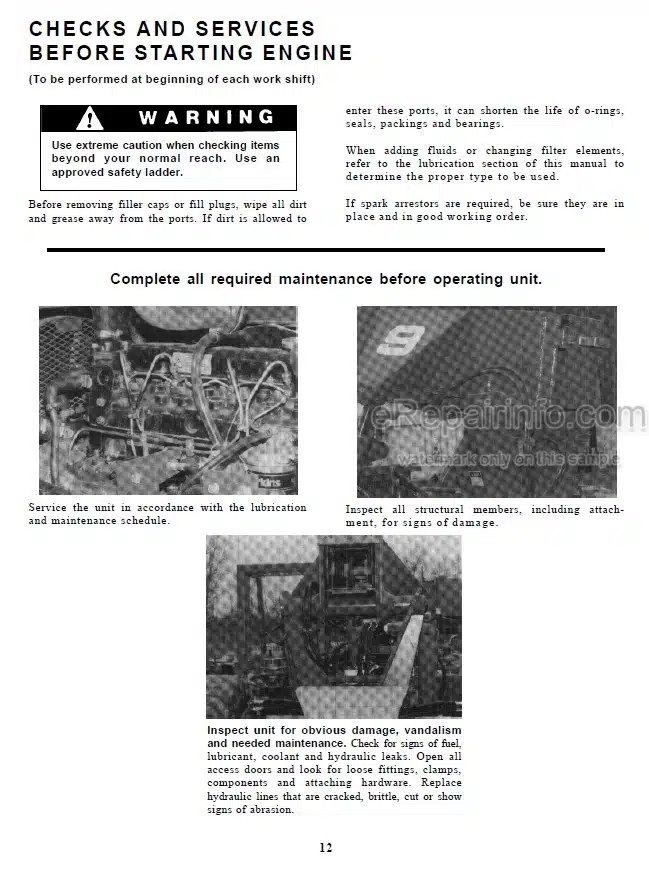 Photo 5 - JLG Gradall 534B-9 Operation And Lubrication Manual Telehandler 9103-4314