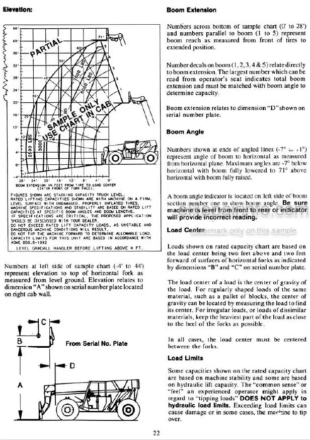 Photo 4 - JLG Gradall 534C-9 534C-10 Operation And Lubrication Manual Telehandler 2460-4170 SN1