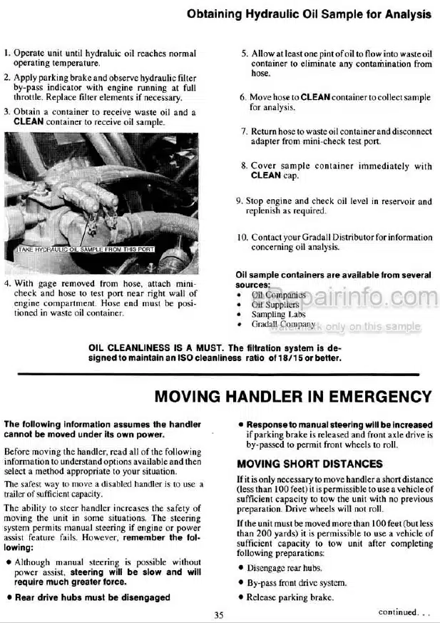 Photo 3 - JLG Gradall 534C-9 534C-10 Operation And Lubrication Manual Telehandler 2460-4170 SN1
