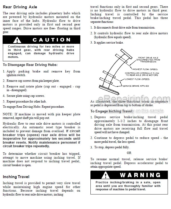 Photo 4 - JLG Gradall 544B Operation And Lubrication Manual Telehandler 9104-4339