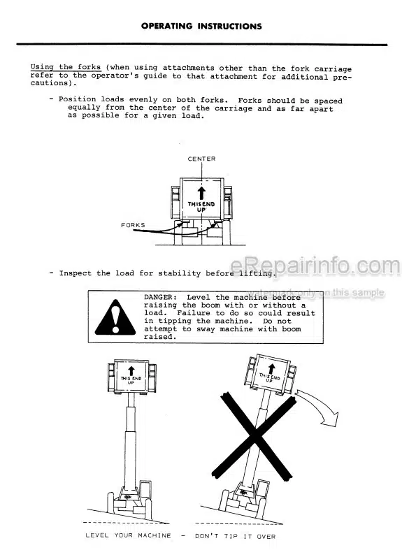 Photo 4 - JLG Gradall Loed 534A Owners Operator Manual Telehandler 9020-5895