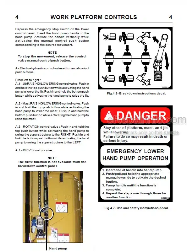 Photo 5 - JLG Grove Toucan 800 Operation And Safety Manual Mast Boom Lift MA0173-02 ENG Australia New Zealand Models