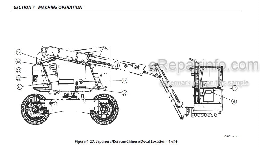 Photo 4 - JLG H340AJ PVC2007 Operation And Safety Manual Boom Lift