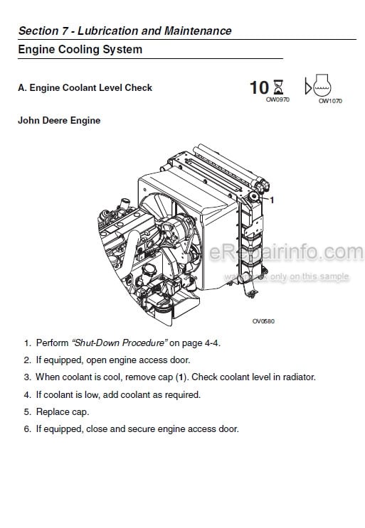 Photo 11 - JLG Lull 1044C-54 Series II Operation And Safety Manual Telehandler 31200608 SN 0160037900 And After