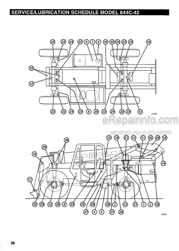 Photo 4 - JLG Lull 844C Operators And Safety Manual Telehandler 10709798